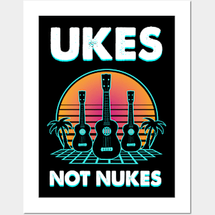 ukes not nukes Posters and Art